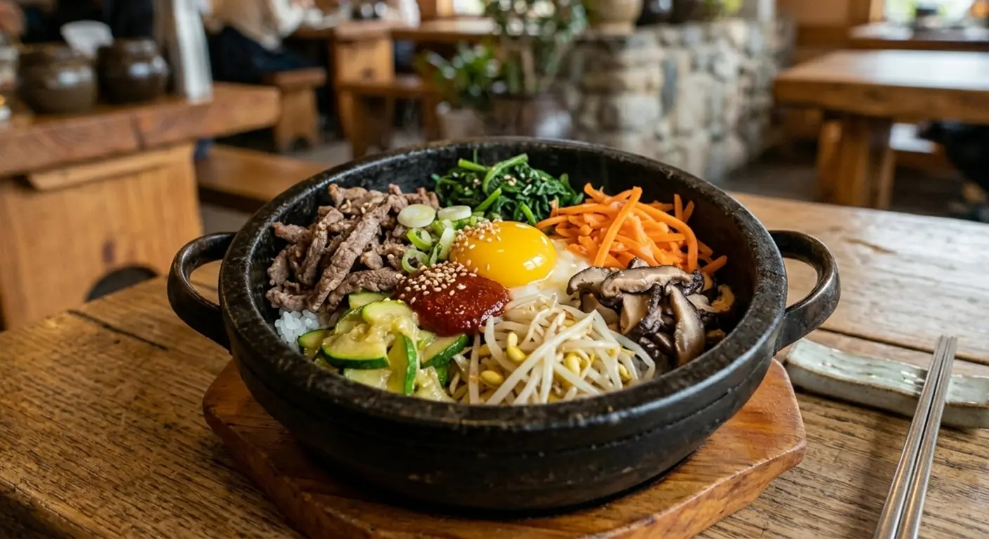 Colorful Bibimbap Bowl